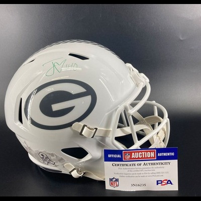 NFL - Packers Jordan Love Signed Replica STS Helmet